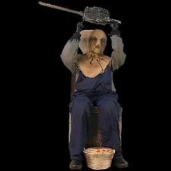 Morris Chainsaw Greeter Animated Halloween Prop