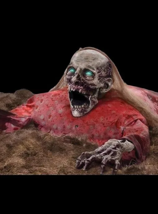 Morris "Clawing Cathy" Electric Animated Zombie Halloween Prop -Costume Types Shop clawing cathy electric animated zombie halloween prop 28663601037360