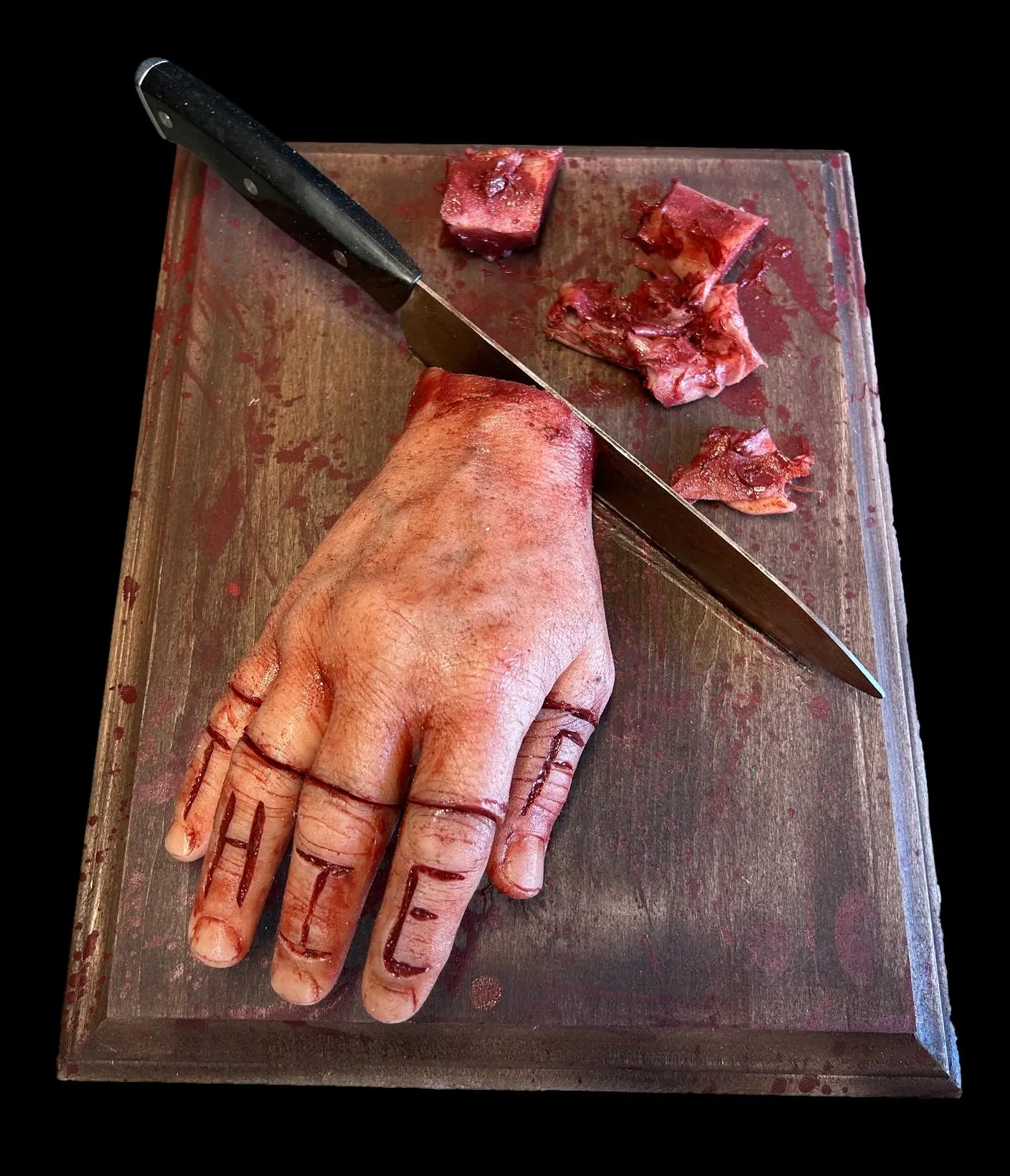 SpellBound FX And Art "Cutting Board With Magnetic Fingers" Human Body Part Halloween Prop 3 SpellBound FX And Art "Cutting Board With Magnetic Fingers" Human Body Part Halloween Prop