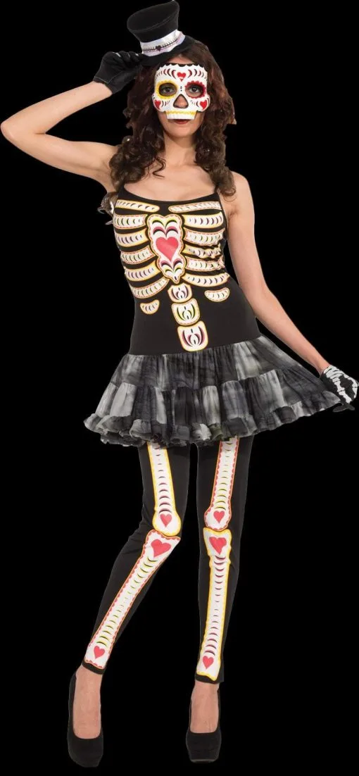 Morris "Day Of The Dead" Costume -Costume Types Shop day of the dead women s halloween costume 14919923597360