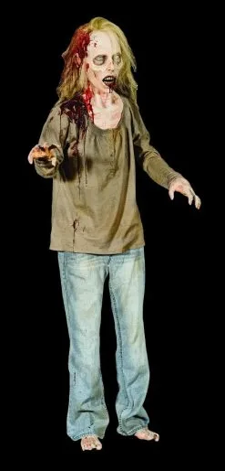 Distortions "DieAnn" Electric Animated Zombie Halloween Prop