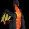 Morris "Dragon With Projection And Fire" Air-blown Inflatable Halloween Decoration -Costume Types Shop dragon with projection and fire air blown inflatable halloween decoration 14358017769520