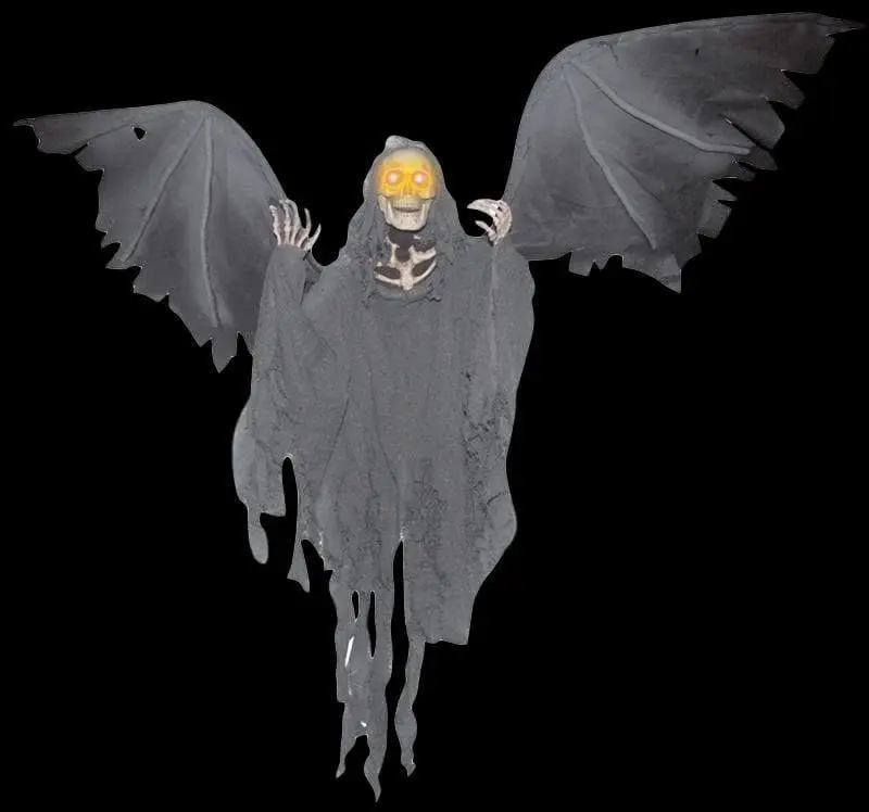 Morris "Flying Reaper" Electric Animated Hanging Halloween Prop 3 Morris "Flying Reaper" Electric Animated Hanging Halloween Prop
