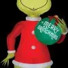 Morris Giant Airblown Grinch With Ornament -Costume Types Shop giant airblown grinch with ornament 29123582591024