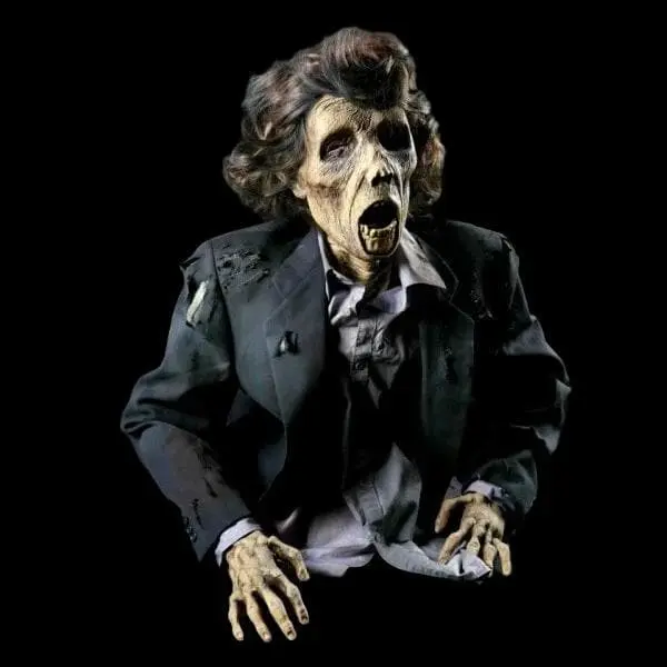 Distortions "Gravebuster - Bob The Zombie" Animated Graveyard Prop 3 Distortions "Gravebuster - Bob The Zombie" Animated Graveyard Prop