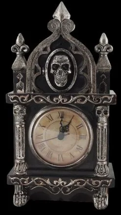 Morris Haunted Raven Clock Animated Prop