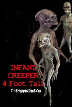 Midnight Studios "Infant Creeper" Professional Halloween Alien Prop - 4 Feet Tall