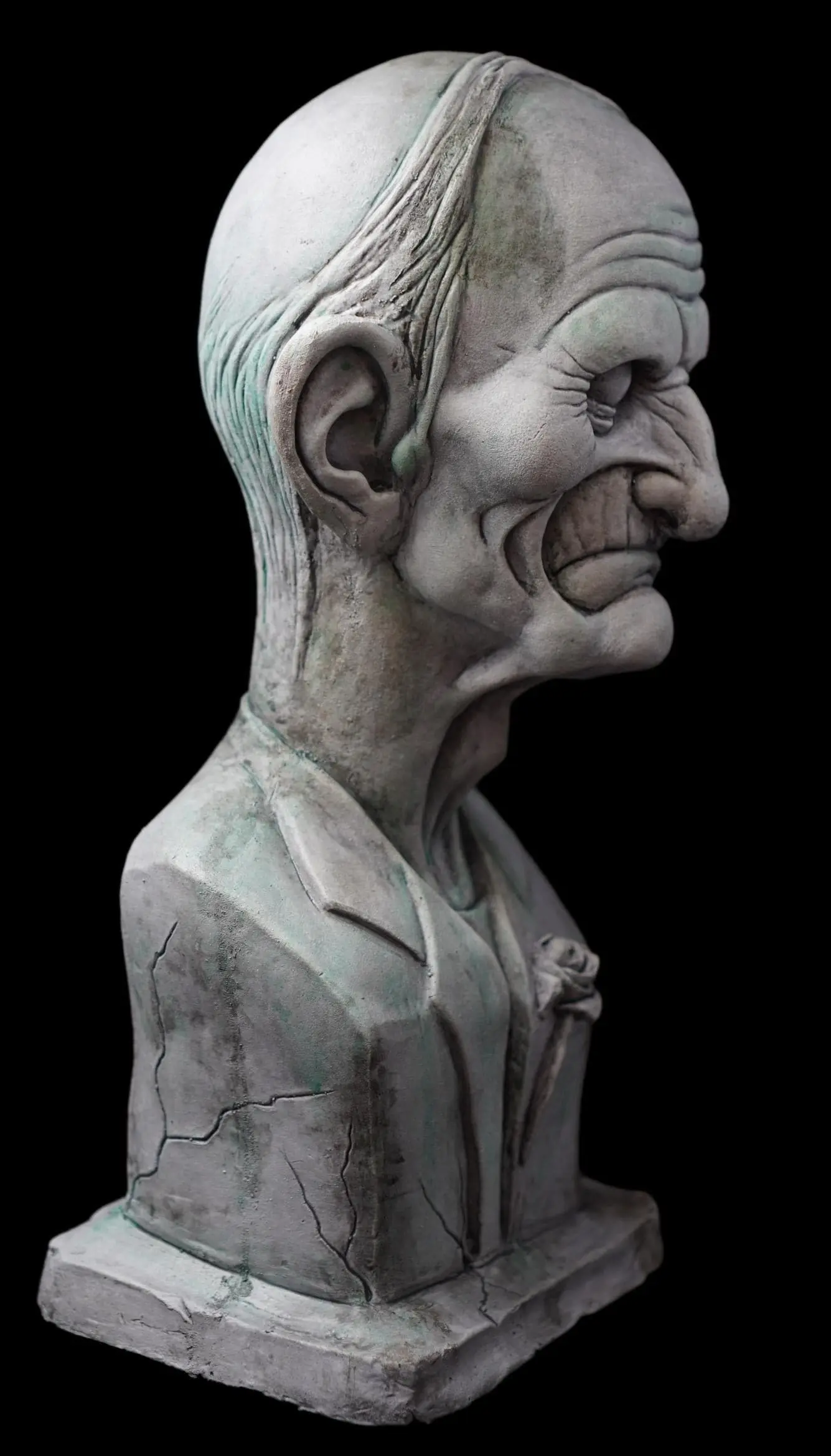 The Horror Dome "Master Macy Ghostly Manor Bust" HD Exclusive Halloween Decoration 5 The Horror Dome "Master Macy Ghostly Manor Bust" HD Exclusive Halloween Decoration - Image 3