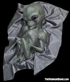 The Horror Dome "Roswell Alien Baby Crash Victim" HD Exclusive Halloween Decoration