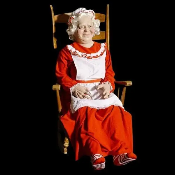 Distortions "Rockin' Mrs. Claus" All-Electric Christmas Animatronic 3 Distortions "Rockin' Mrs. Claus" All-Electric Christmas Animatronic