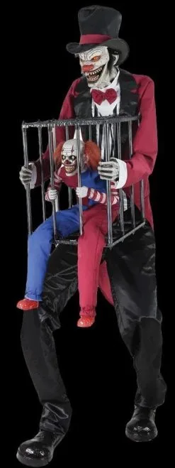 Morris "Rotten Ringmaster With Clown" Electric Animated Halloween Prop