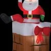 Morris "Santa Climbing" Animated Air-blown Inflatable Christmas Decoration -Costume Types Shop santa climbing animated air blown inflatable christmas decoration 28746683940912