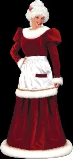 Morris "Santa Mrs. Velvet Dress - MD LG" Christmas Costume