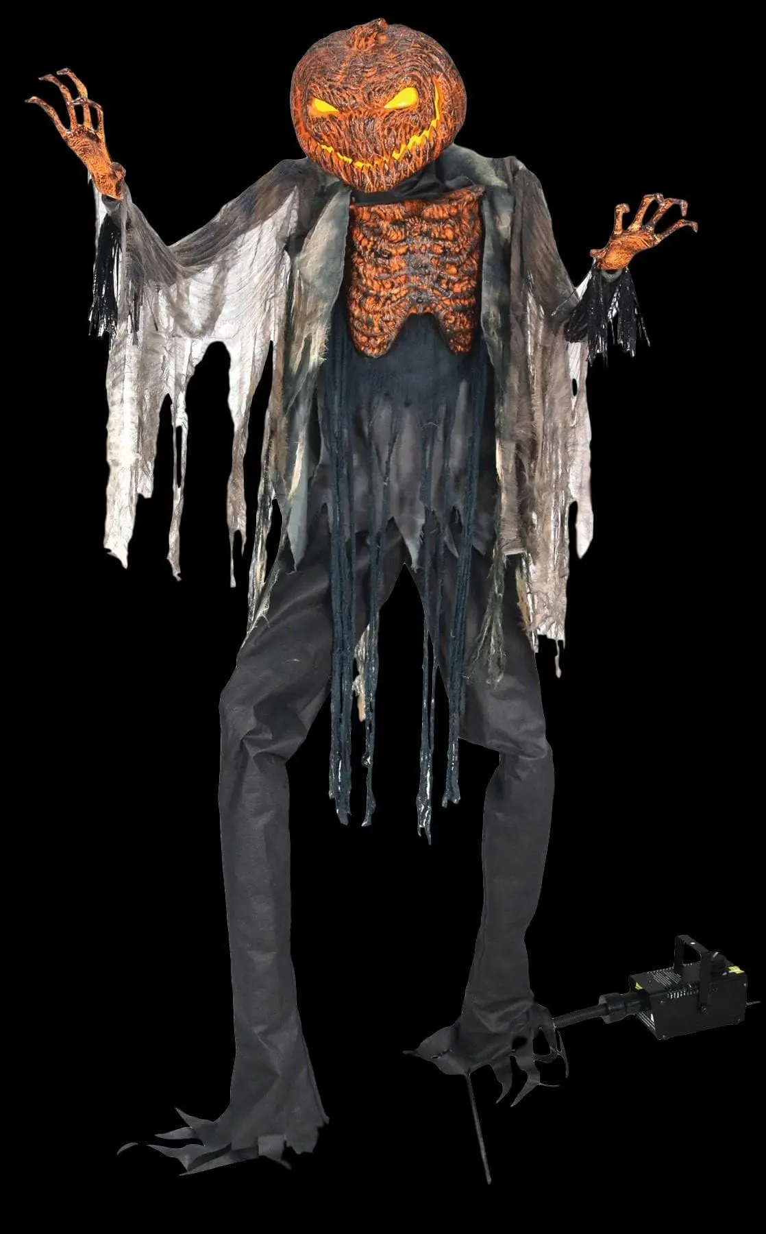 Morris "Scorched Scarecrow" Halloween Prop With Fog Machine 3 Morris "Scorched Scarecrow" Halloween Prop With Fog Machine