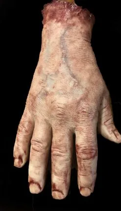 SpellBound FX And Art "Severed Male Hand - Silicone" Human Body Part Halloween Prop