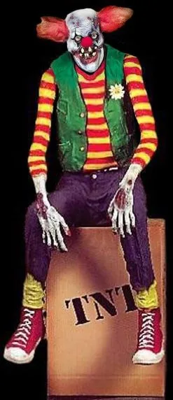 Morris "Shivering Chuckles The Clown" Electric Animated Halloween Prop
