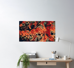 The Horror Dome Skull Poster -Costume Types Shop skull poster 29931462164528