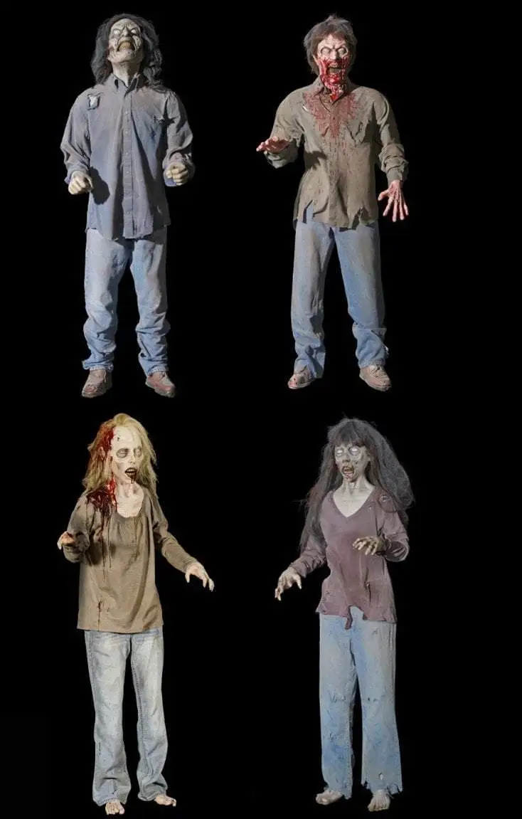 Morris Package Deals "Standing Zombie" Halloween Props - Package Deal 3 Morris Package Deals "Standing Zombie" Halloween Props - Package Deal