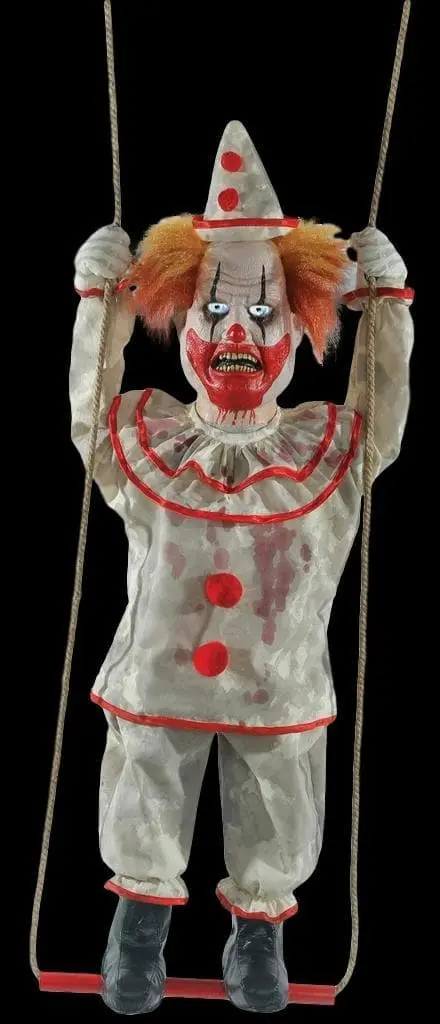 Morris "Swinging Clown Doll" Electric Animated Halloween Prop 3 Morris "Swinging Clown Doll" Electric Animated Halloween Prop